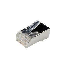 310-00002 - PLUG RJ45 RETE CAT.6 FTP TRANSPARET CONF. 10PCS ADJ