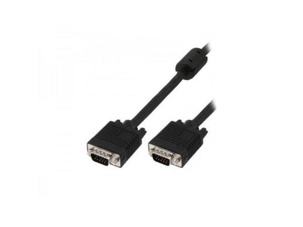 320-00079 - CAVO VGA 3MT M/M 15PIN BK SCHERMATO FERRITE ADJ