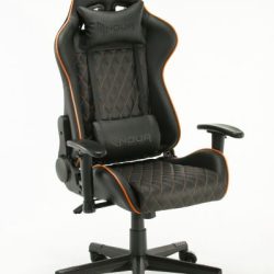 GC0619RB-K7K1 - POLTRONA GAMING NOUA KUI K7 TESTA E CUSCINO BLACK/ORANGE