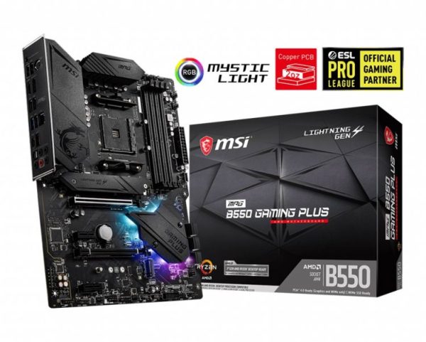 B550 GAMING PLUS - MB MSI B550 GAMING PLUS AM4 RYZ5000 4D4 6S3 2M.2 U3.2 RAID GBL H/DP ATX