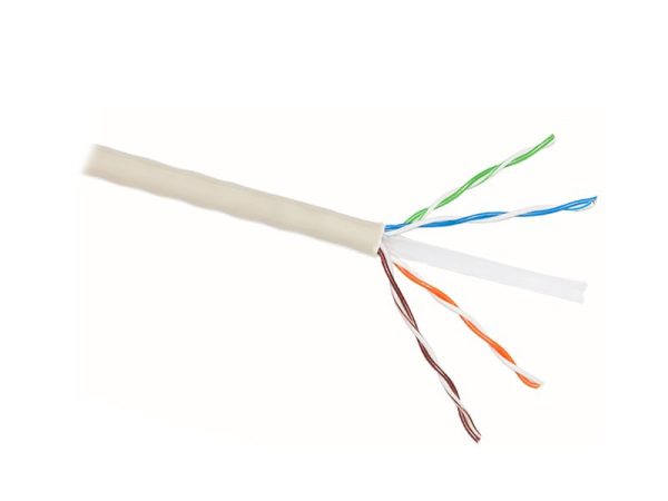 310-00082 - BOBINA RETE UTP CAT6 305MT CCA SL CERT.CPR AWG23 CAVO SOLIDO ADJ