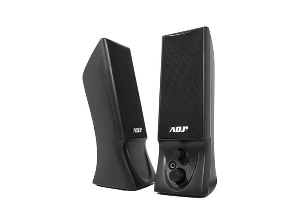 760-00014 - SPEAKER 2.0 USB 2*2W SLENDER BK PC/SMARTPHONE/TABLET ADJ