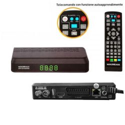 ZAP-S210265ND - DECODER DVBT-2 NORD COMBO SAT TERRE T2+S2 COMBO 2 TUNER BONUS TV OK