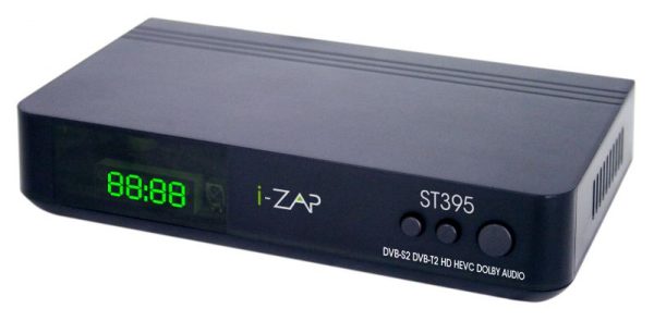 I-ZAPT395 - DECODER DVBT-2 S2 TERRESTRE + SATEL I-ZAPT395 COMPATIBILE BONUS 2 TUNER