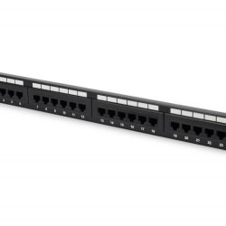 DN91624U - PATCH PANEL 24 PORTE NON SCHERMATO UTP CAT.6 8 POLI RACK 19"