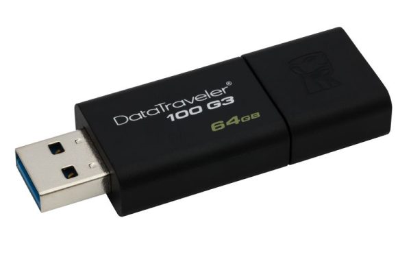 DT100G3/64GB - PEN DRIVE 3.0 64GB TYPE-A DT100G3 KINGSTON