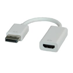 12.03.3134 - ADATTATORE DP-HDMI M/F HQ CON CAVO ROLINE