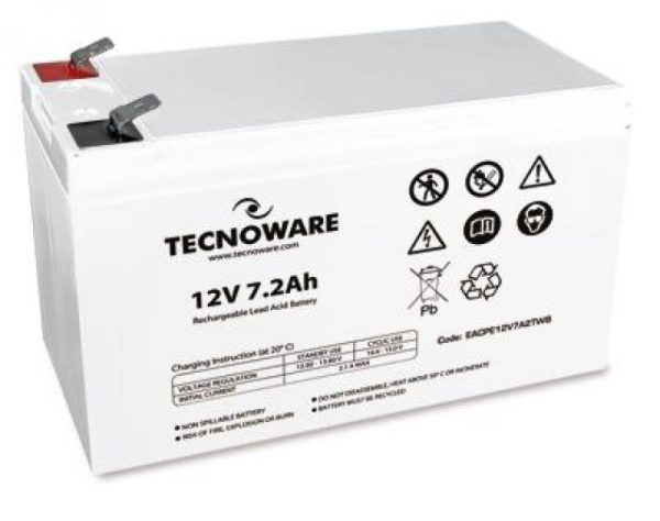 EACPE12V7A2TWB - BATTERIA UPS TECNOWARE 12VDC 7.2AH HIGH ERMETICA AL PIOMBO BULK