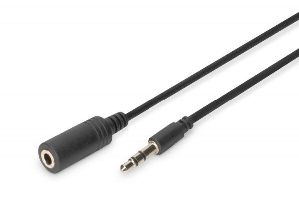AK510200030S - CAVO 3,5MM 2,5MT M/F PROLUNGA BK