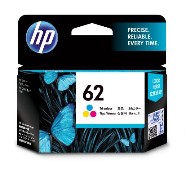 C2P06AE - INK HP 62 C2P06AE CMY OFFICEJET 5745 165 PAG