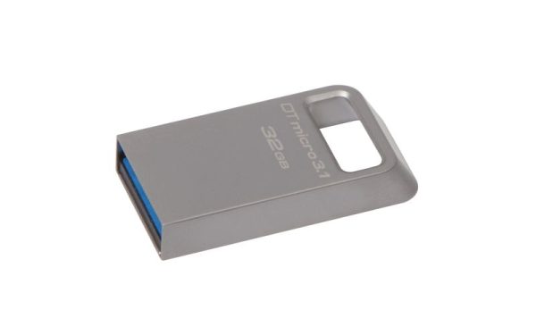 DTMC3/32GB - PEN DRIVE 3.1 32GB TYPE-A DT MICRO SILVER CORPO IN METALLO KINGSTON
