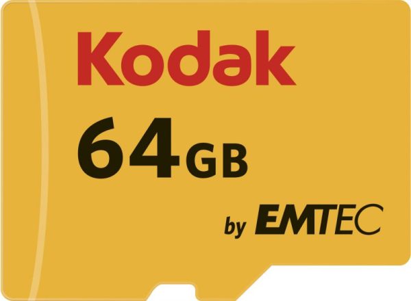EKMSDM64GXC10H - SD MICRO 64GB CL10 UHS-I U3 V30 A1 ULTRA CON ADATTATORE KODAK