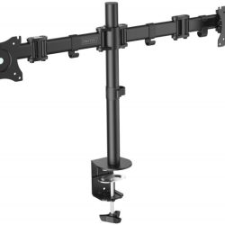DA-90349 - STAFFA TV/MONITOR DA TAVOLO MORSA DIMENSIONI DA 13 A 27 2 MONITOR