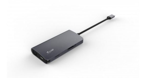 15954 - MINIDOCK LMP USB-C 8PORTE SPACEGRAY HDMI-RJ45-SD-MICRO SD-3 USB-1 USB-C