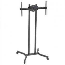 LK10036 - STAFFA TV/MONITOR 37"/70"PAVIMENTO MAX40KG/300*300 CARRELLO CON RUOTE
