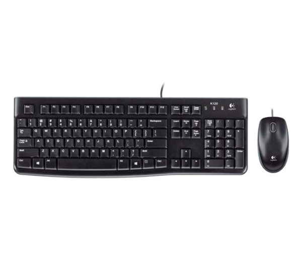 920-002543 - TASTIERA MK120 LOG + MOUSE NERA USB RETAIL