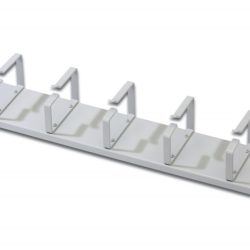 ARM122 - ARMADIO RACK RACCOGLICAVI 19" 2U 5 ANELLI GRIGIO