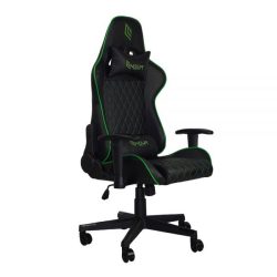GC0619RB-K7E1 - POLTRONA GAMING NOUA KUI K7 TESTA E CUSCINO BLACK/GREEN