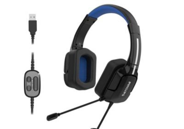 TAGH401BL/00 - CUFFIA C/MICROFONO USB GAMING DIRAC PHILIPS TAGH401BL/00 3D PROFESSION.