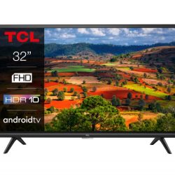 32ES570F - TV 32" TCL FHD ANDROID TV DVBT2 S2 DVBTS2 AMAZON NETFLIX 10W