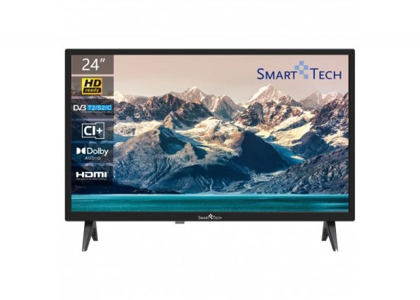 24HN10T2 - TV 24" SMARTECH T2 DVBS2 HDMI USB HDMI VESA  BONUS TV OK
