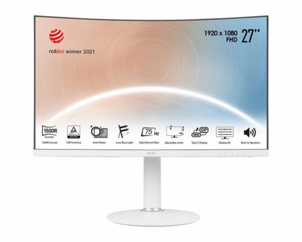 MODERN MD271CPW - MON 27"IPS HDMI CURVO BIANCO MM USB MSI MD271CPW VESA 75 USB C